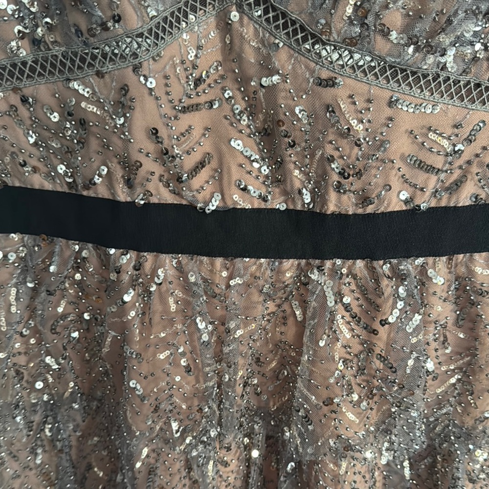 Self Portrait Leaf Sequin Mini Dress - Picture 8 of 9